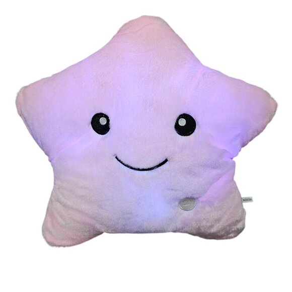 LED Glowing Color Changing Star New Plush Luminous Light Up Pillow - Picture 1 of 10
